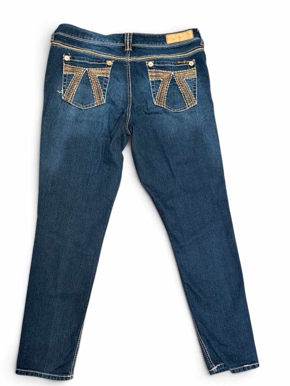 Seven7 Skinny Jeans in Dark Blue Wash - Picture 2 of 5